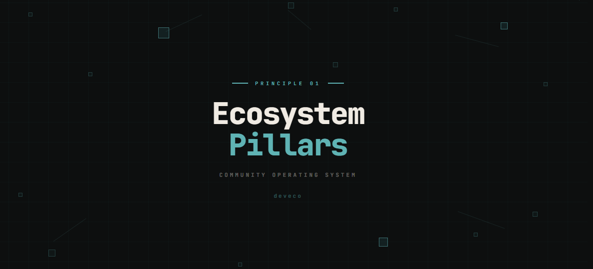 Principle #1: Ecosystem Pillars