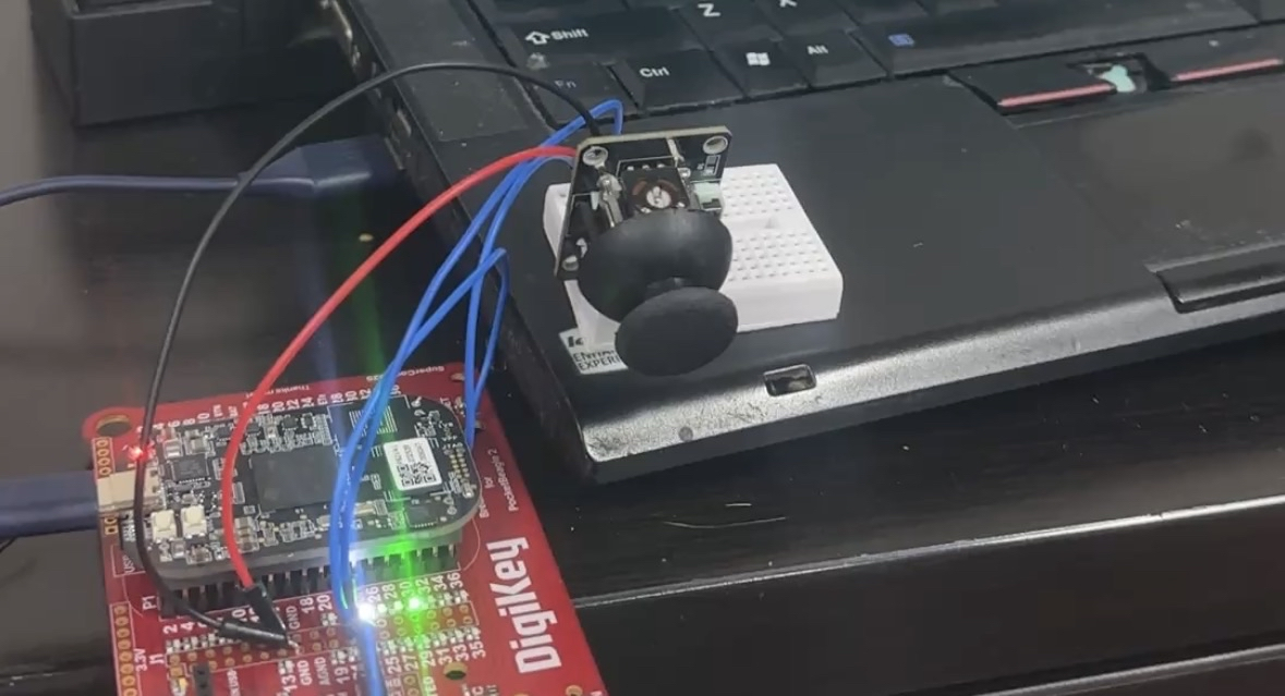 Joystick mouse with the Pocketbeagle 2